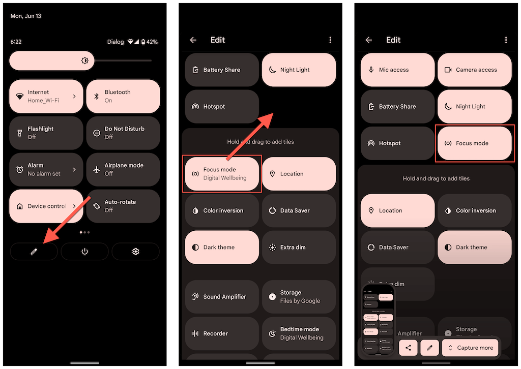 Como usar o modo de foco no Android