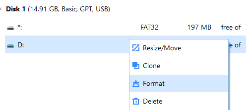 Cum se formatează hard diskul extern în FAT32 în Windows