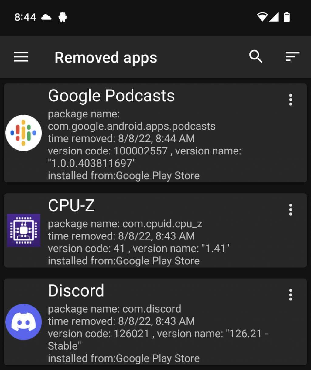 Cum să vedeți aplicațiile șterse recent pe iPhone și Android