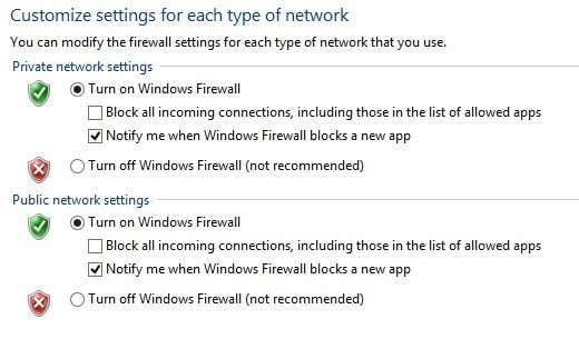 Laraskan Peraturan & Tetapan Firewall Windows 10