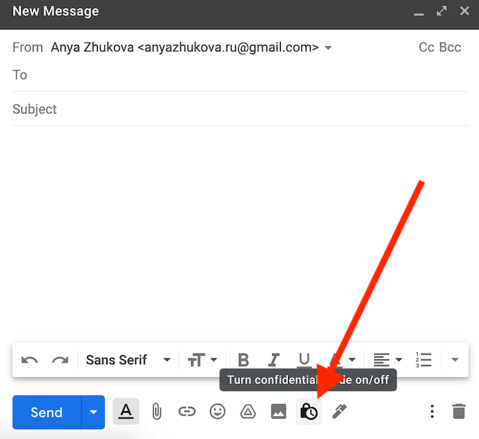 如何在 Gmail 中發送私人電子郵件