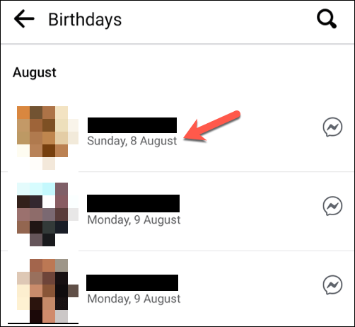 Facebookで誕生日を見つける方法