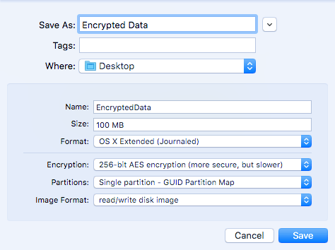 Cómo crear una imagen de disco cifrada en OS X