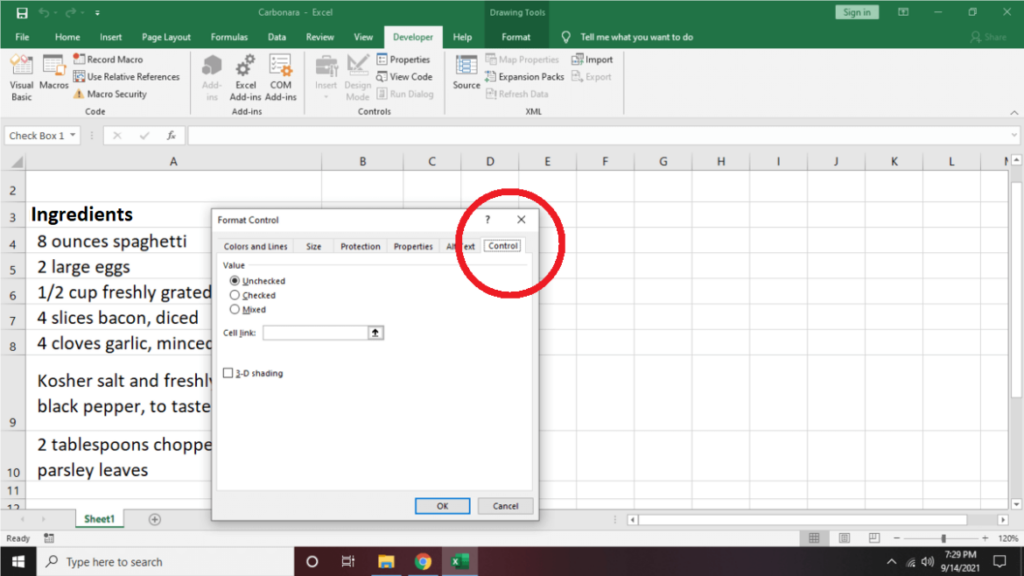 Como fazer uma lista de verificação no Excel