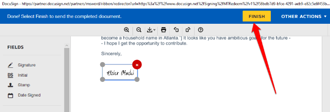 Cómo insertar una firma en un documento de Microsoft Word