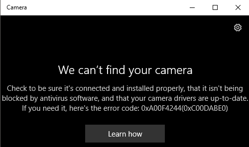 Windows 10 카메라 앱 사용 방법