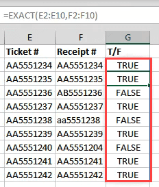 Cum să găsiți valorile potrivite în Excel