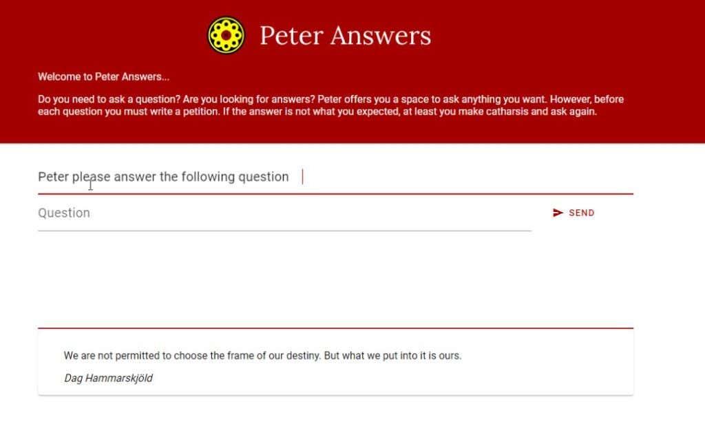 Peter Answers の使用方法 – ヒントとコツ