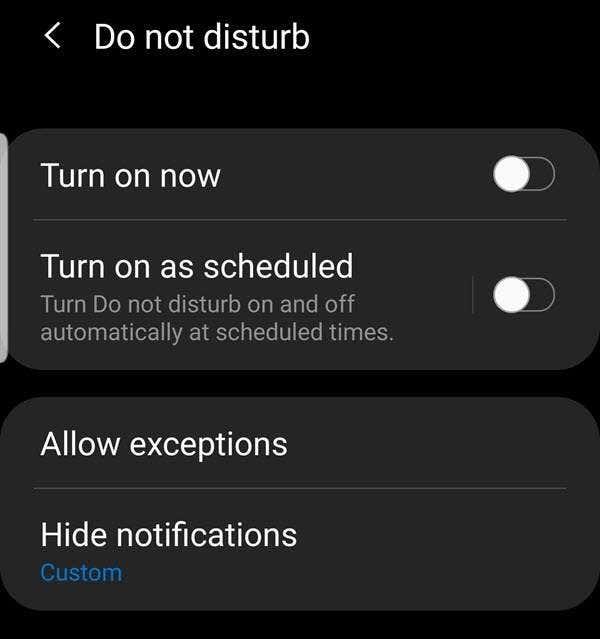 Android でおやすみモードの設定を構成する方法