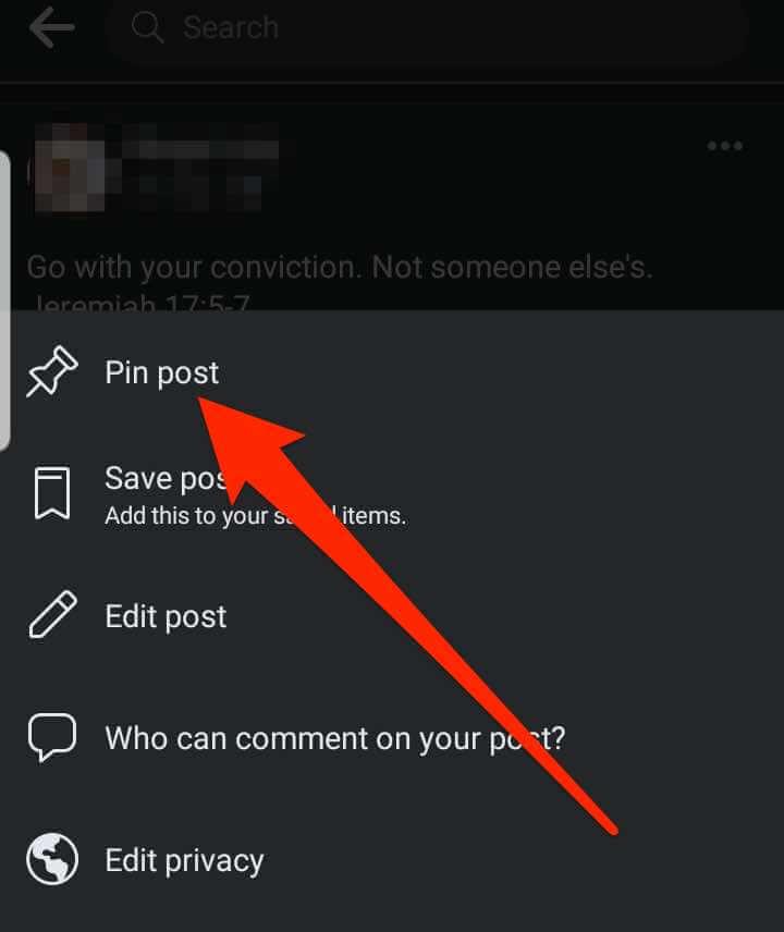 How to Pin a Post on Facebook