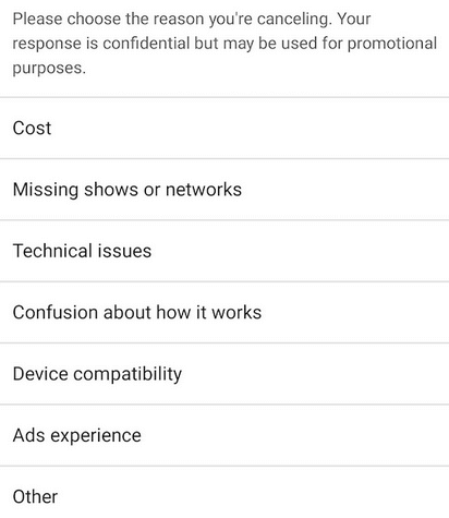 วิธียกเลิกหรือหยุดการสมัครรับข้อมูล YouTube TV ชั่วคราว