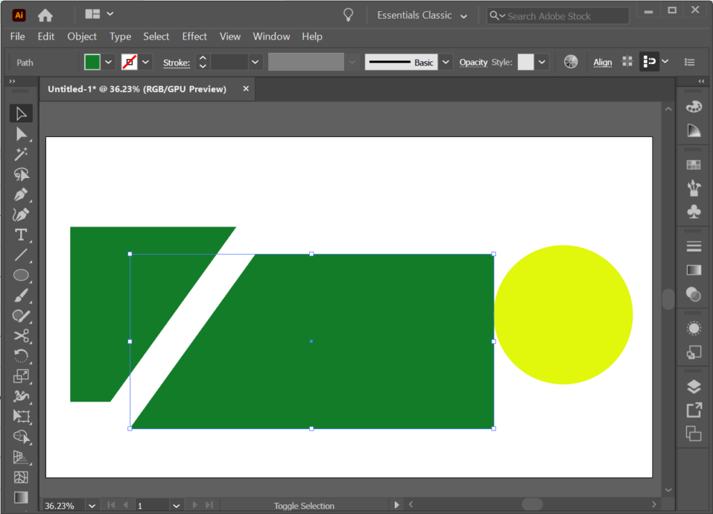 Cómo recortar una forma en Illustrator