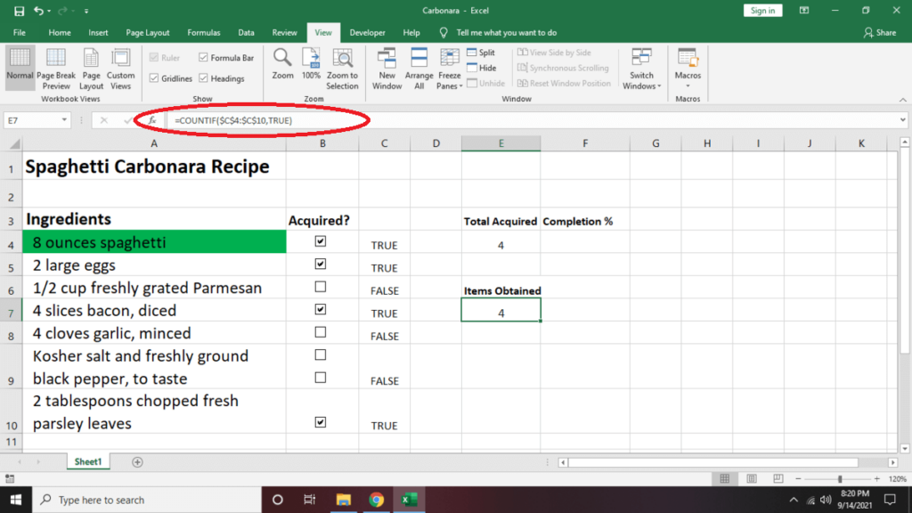 Cara Membuat Senarai Semak dalam Excel