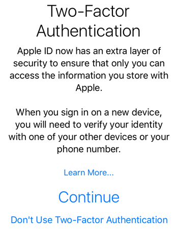 Como ativar a autenticação de dois fatores para iCloud no iOS
