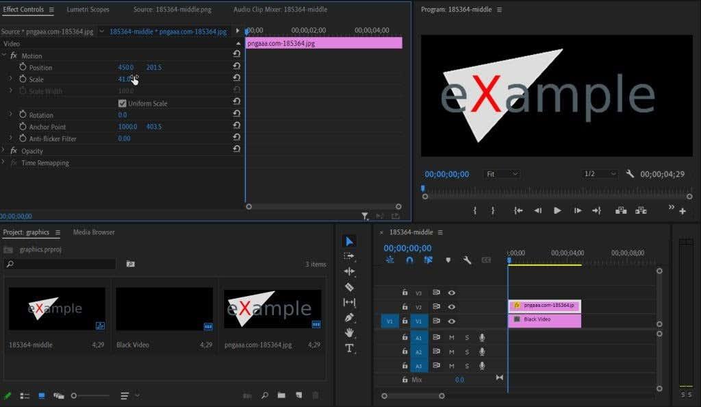 Cum să animați graficele în Adobe Premiere Pro