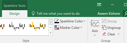 Cum să utilizați Sparklines în Excel