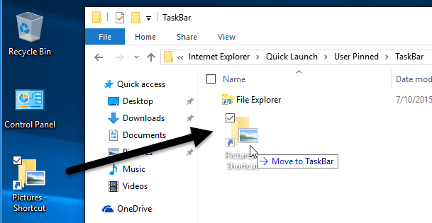 Establecer carpeta predeterminada al abrir Explorer en Windows 10