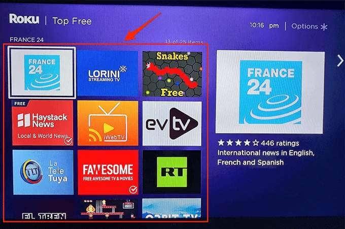 كيفية إضافة قنوات إلى Roku