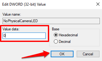 Windows 10에서 웹캠 켜기/끄기 OSD 알림을 켜는 방법