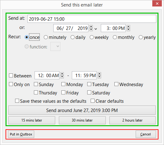 Comment planifier l'envoi ultérieur d'e-mails