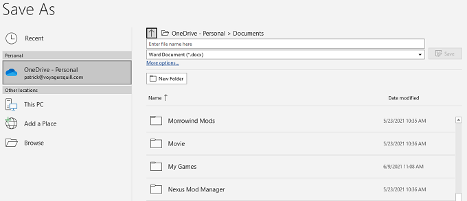 Hoe maak je automatisch een back-up van een Word-document naar OneDrive
