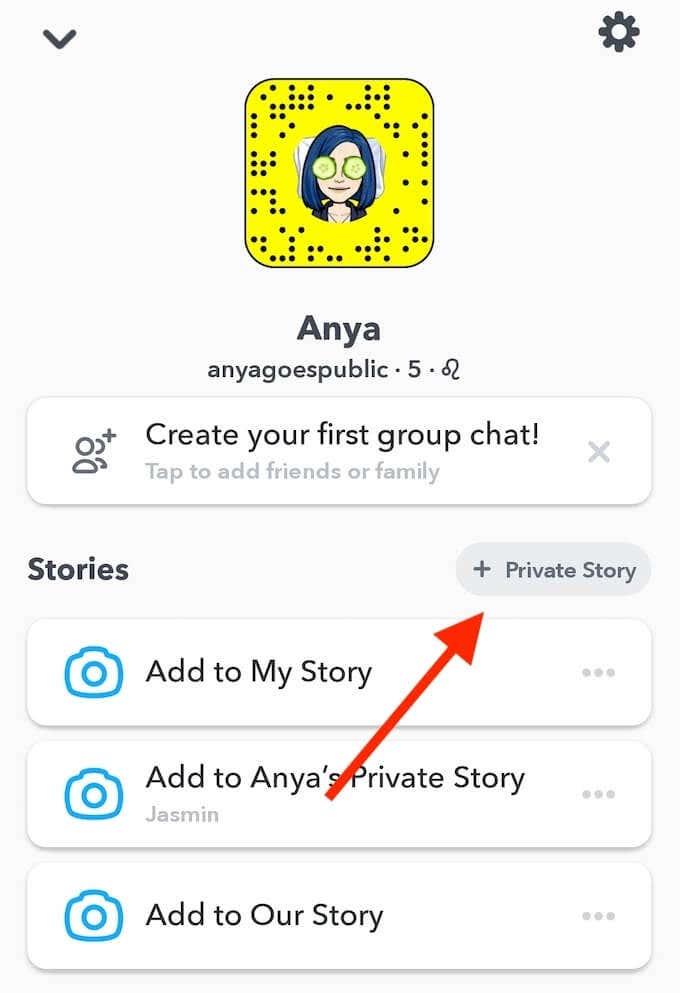 Cara Membuat Cerita Peribadi di Snapchat