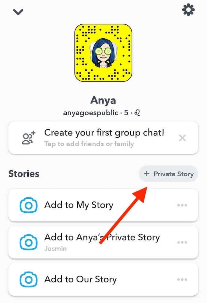 Como fazer uma história privada no Snapchat