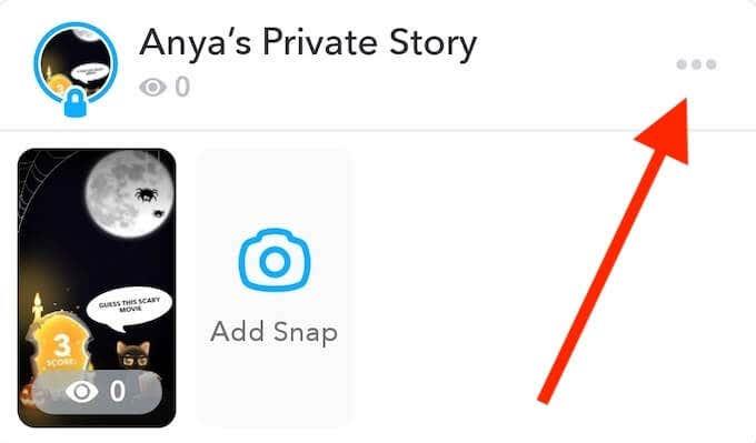 Comment créer une histoire privée sur Snapchat