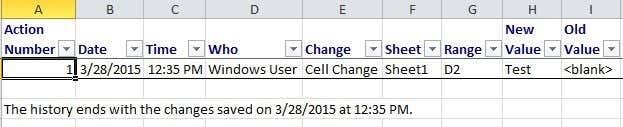 Come tenere traccia delle modifiche in Excel