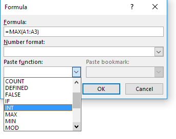 Formules maken en gebruiken in tabellen in Word