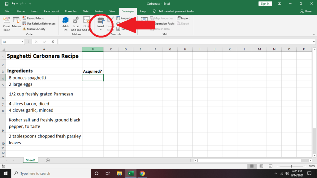 Cum să faci o listă de verificare în Excel
