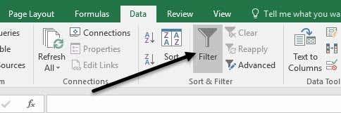 Como filtrar dados no Excel