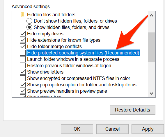 6 façons d'afficher les fichiers et dossiers cachés dans Windows 10