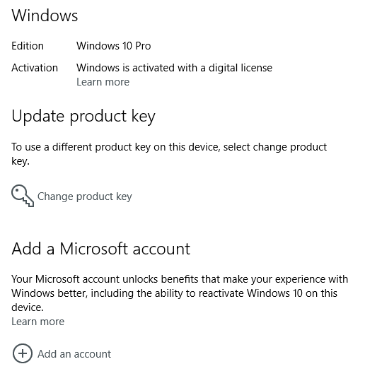 Come collegare il codice Product Key di Windows all'account Microsoft