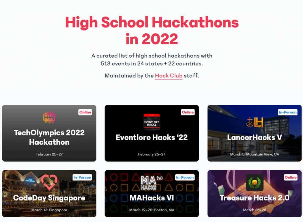 7 Websites, um virtuelle Hackathons zu finden