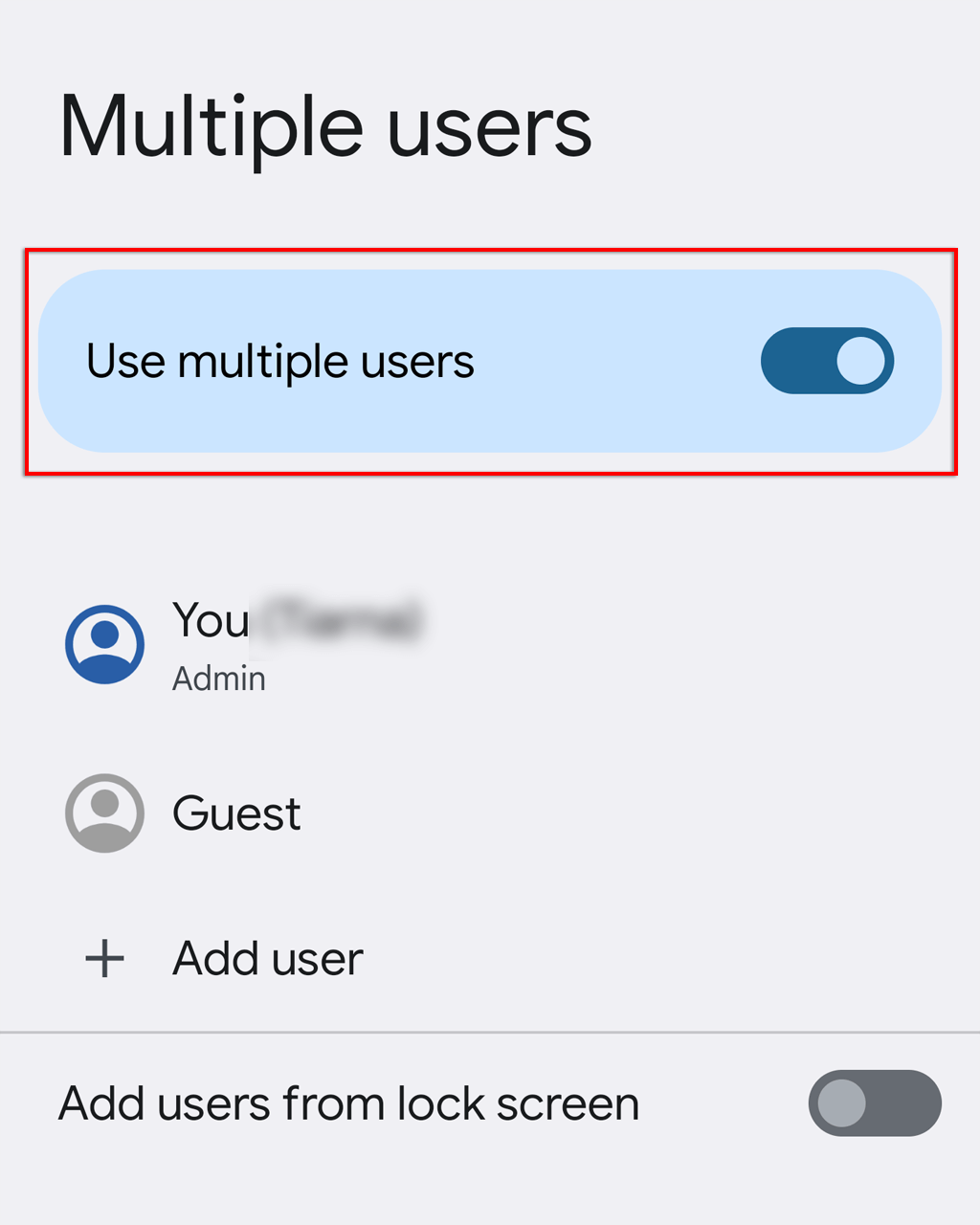 Comment configurer plusieurs profils d'utilisateurs sur Android