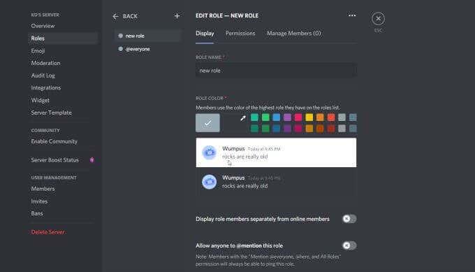 如何在 Discord 中添加、管理和刪除角色