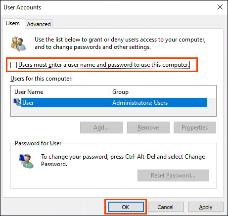 Como configurar o login automático para PC de domínio ou grupo de trabalho do Windows 10