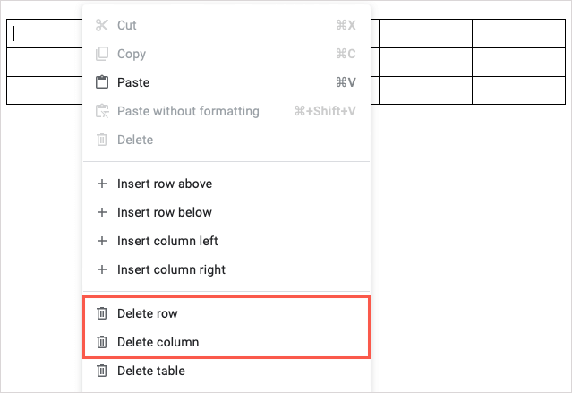 Een tabel toevoegen, bewerken, sorteren en splitsen in Google Documenten