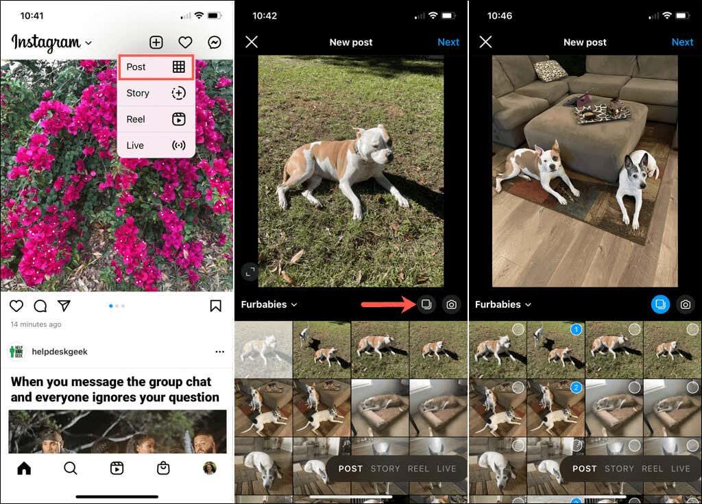 Comment publier plusieurs photos sur Instagram