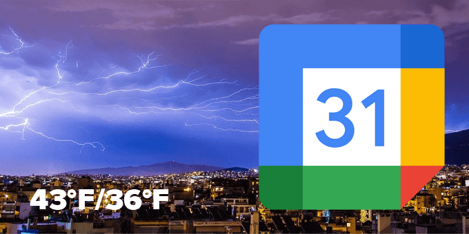 Come aggiungere meteo a Google Calendar