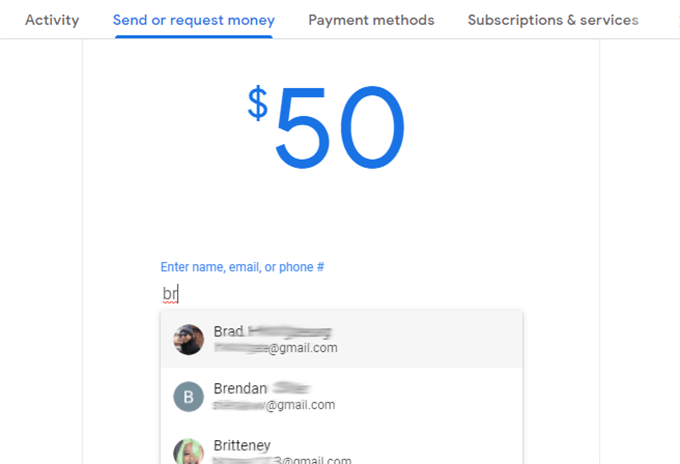 Google Pay でメールで送金する方法