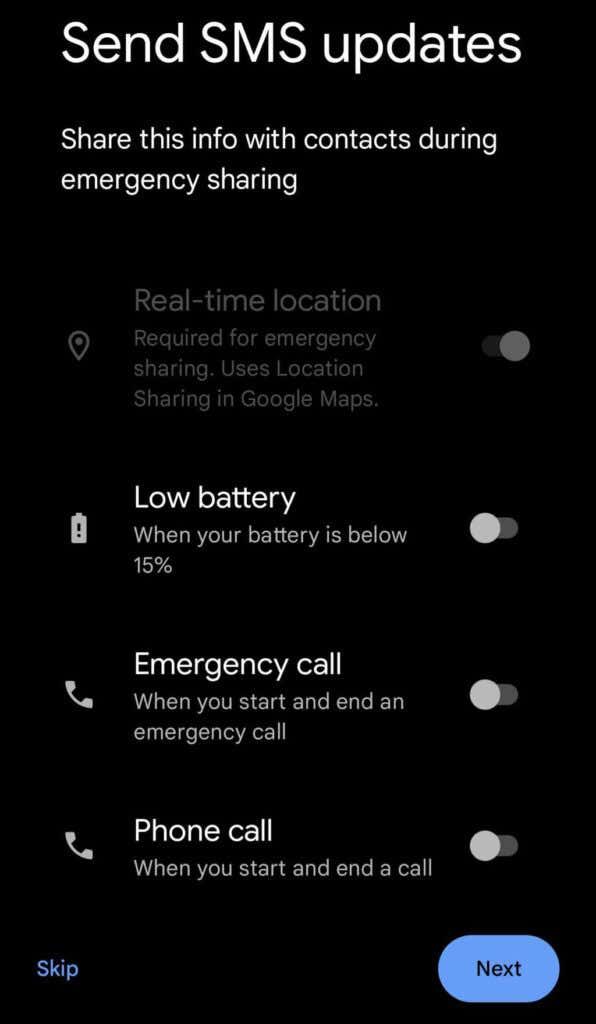 Google の Personal Safety アプリの使用方法