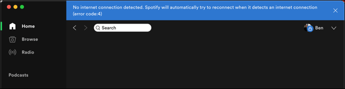 Cum să remediați codul de eroare Spotify 4