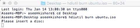 Cara Membakar Fail ISO menggunakan Mac OS X