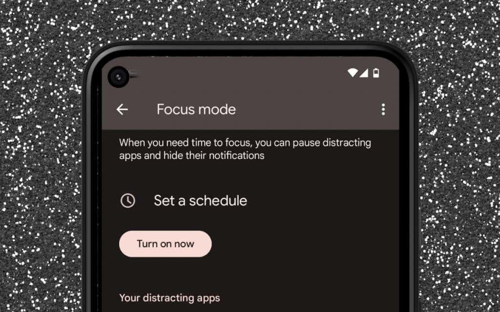 Como usar o modo de foco no Android