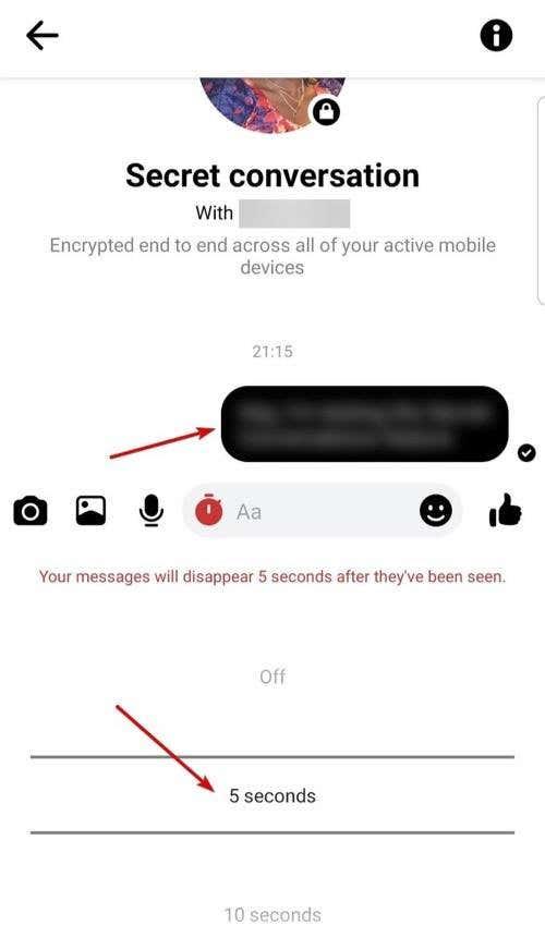 Facebookメッセンジャーで自己破壊メッセージを送信する方法