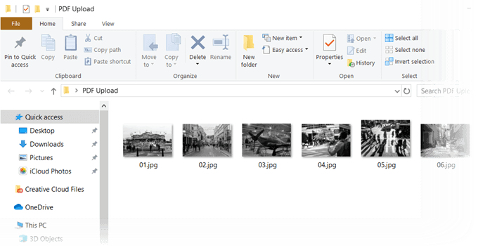 複数の画像を PDF ファイルに変換する方法