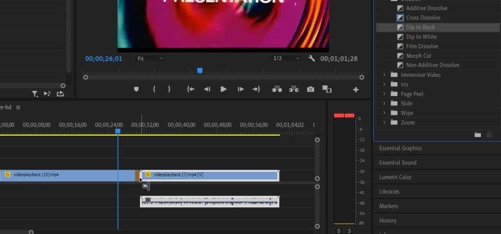 Como adicionar transições no Adobe Premiere Pro