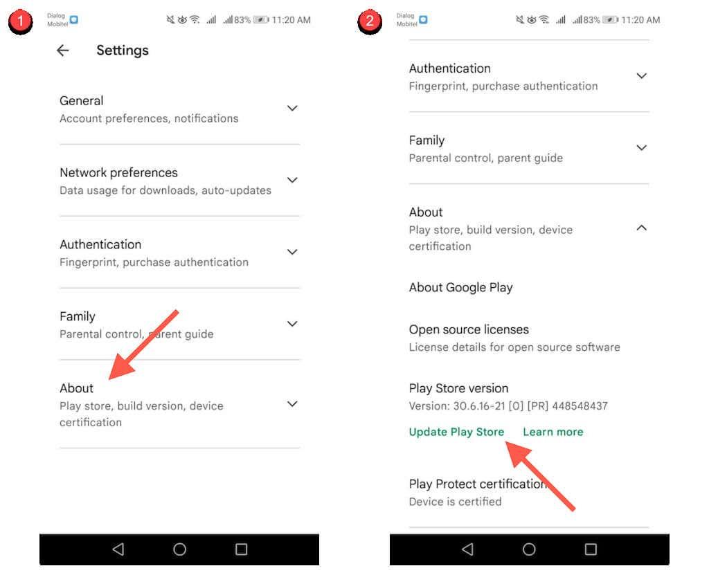 Comment mettre à jour les applications Android